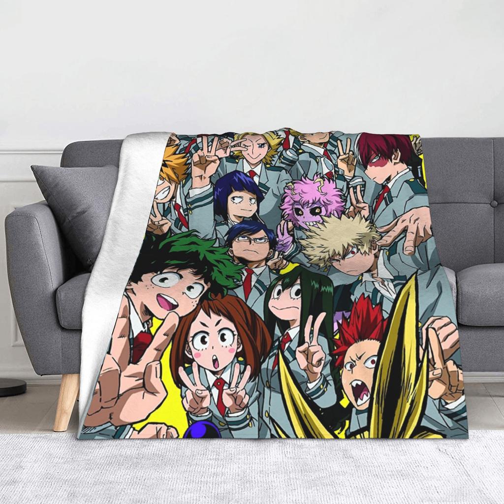 Hawks My Hero Academia Blanket Fleece Spring Autumn Portable Super Soft Throw Blankets for Bedding Bedroom Bedspread