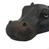 Creative Floating Hippo Head Decoy Pool Floater Ornaments Animals Statue for Water Crafts