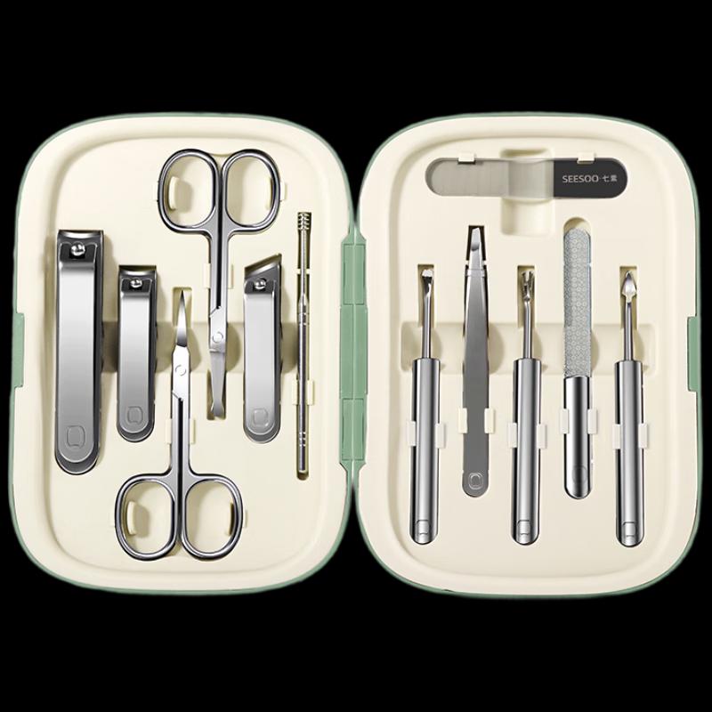 SEESOO Colorful Magic Cube 12-Piece Nail Care Kit