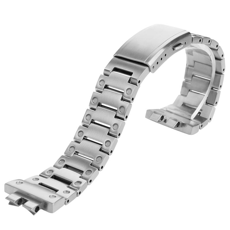 Edelstahl Mod Kit für CASIO G-SHOCK GMW-B5000 – Metalllünettengehäuse Vollmetallarmband für 3459 gmwb5000, Herren-Uhrenarmband