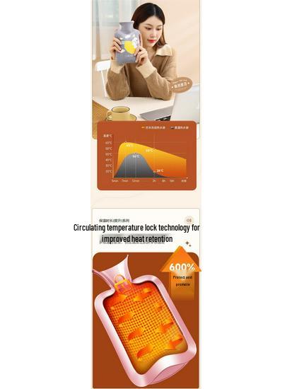 Large Hot Water Bottle: Warm Water Bag for Belly, Hand, and Bed