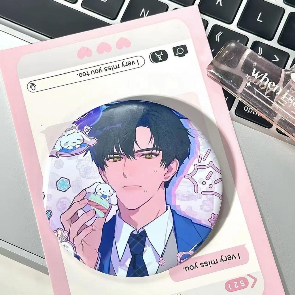 Love and Deepspace 58MM Badge Sylus Rafayel Zayne Xavier Caleb Anime Cosplay Cartoon Emblem Brooch Pin Fans Collection Deco Gift