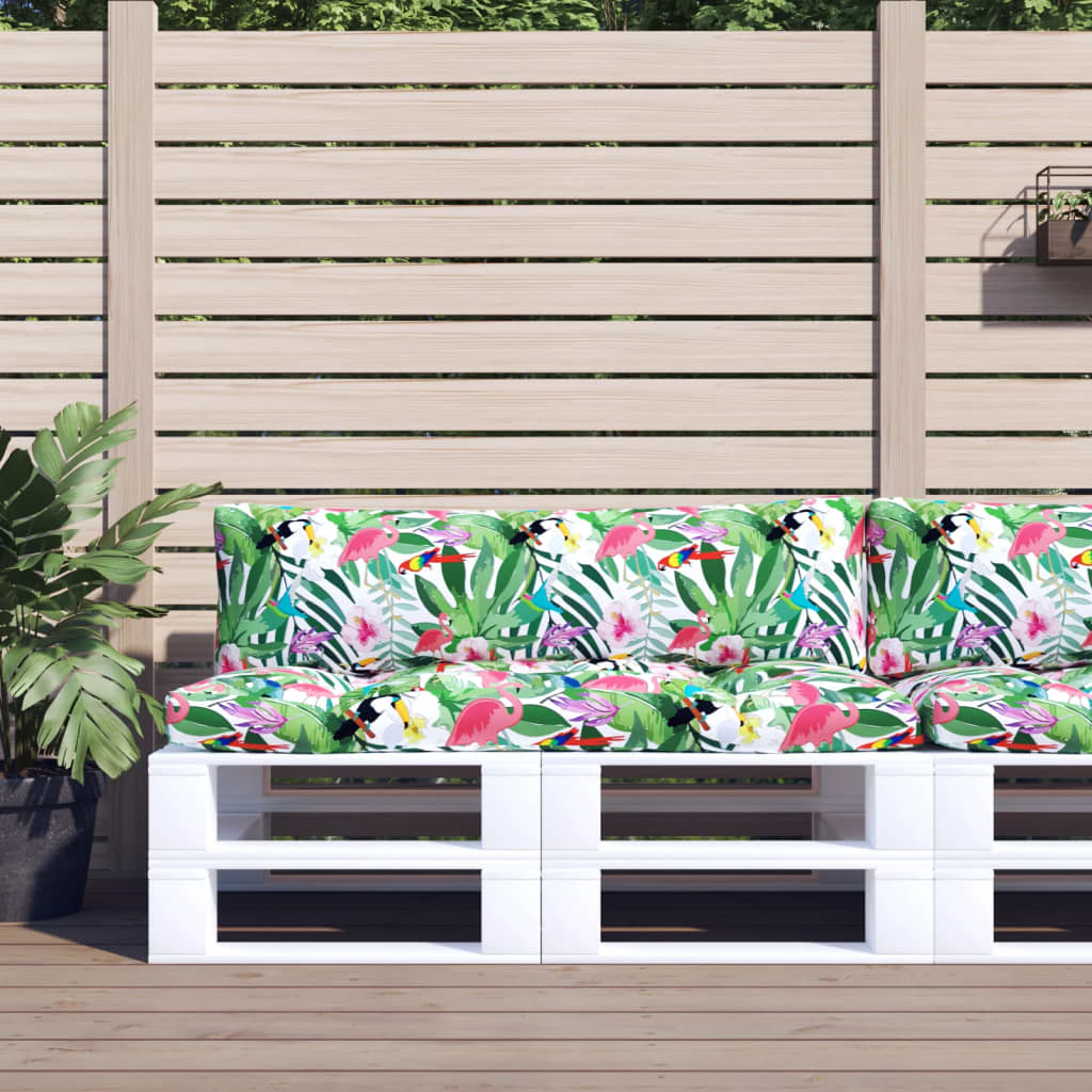 Pallet Cushions 2 Pcs Multicolored Oxford Fabric