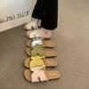 Wear summer super fire Boken cool slippers with skirts to go out by the sea niche thick-soled slippers women's 2025 new models