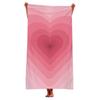 Liebe Bedrucktes Strandtuch für Damen Teenager 31 x 63, Leichte Weiche Mikrofaserdecke, Schnelltrocknendes Sand Picknick Badehandtuch Geschenke