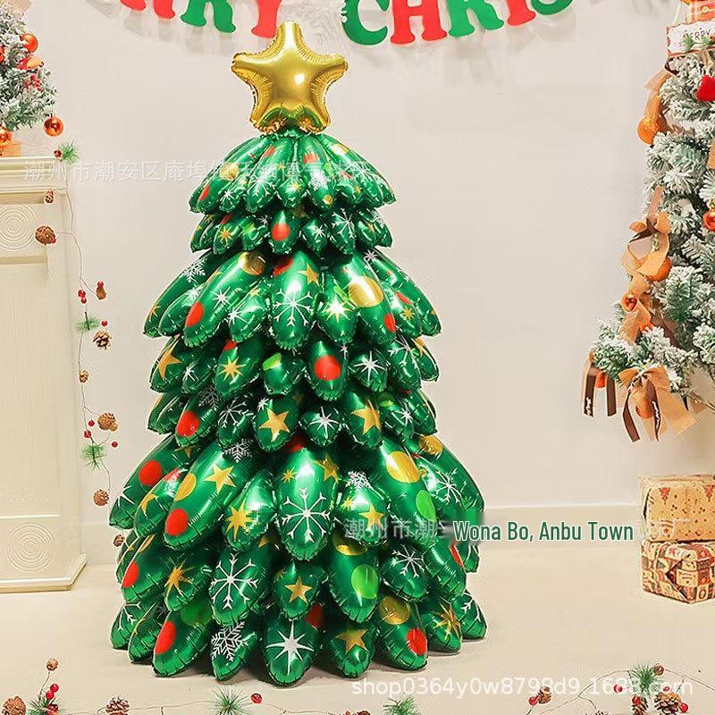 3D Christmas Tree Balloons for School or Mall Decorations