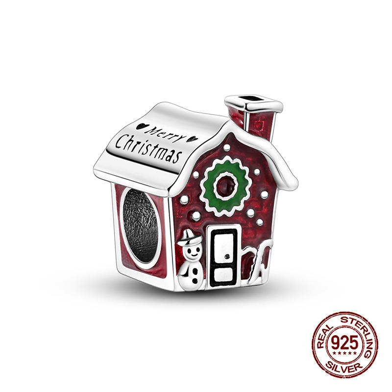 Winter Charms Copper Elk Bear Santa Claus Charms Beads Fit Original Bracelets For Women Diy Festival Jewelry Gifts