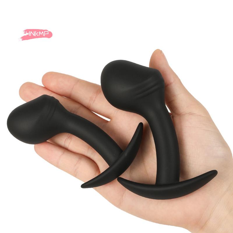 Safe Silicone Anal Plug Butt Plug Unisex Sexy Buttplug Big Dildo 3 Different Size Prostate Massager Adult Sex Toys for Men/Women