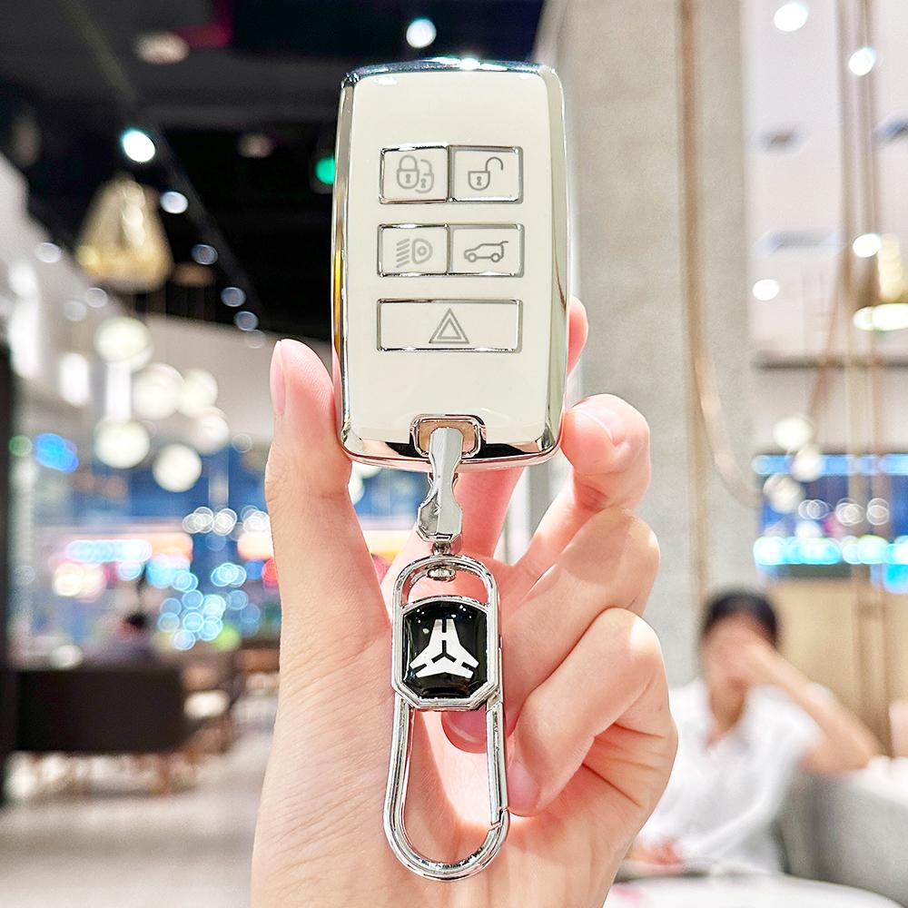 Soft Tpu Car Remote Key Case Cover For Land Rover Discovery Sport Velar Range Rover Evoque For Jaguar Xe E-Pace Xf Shell Fob