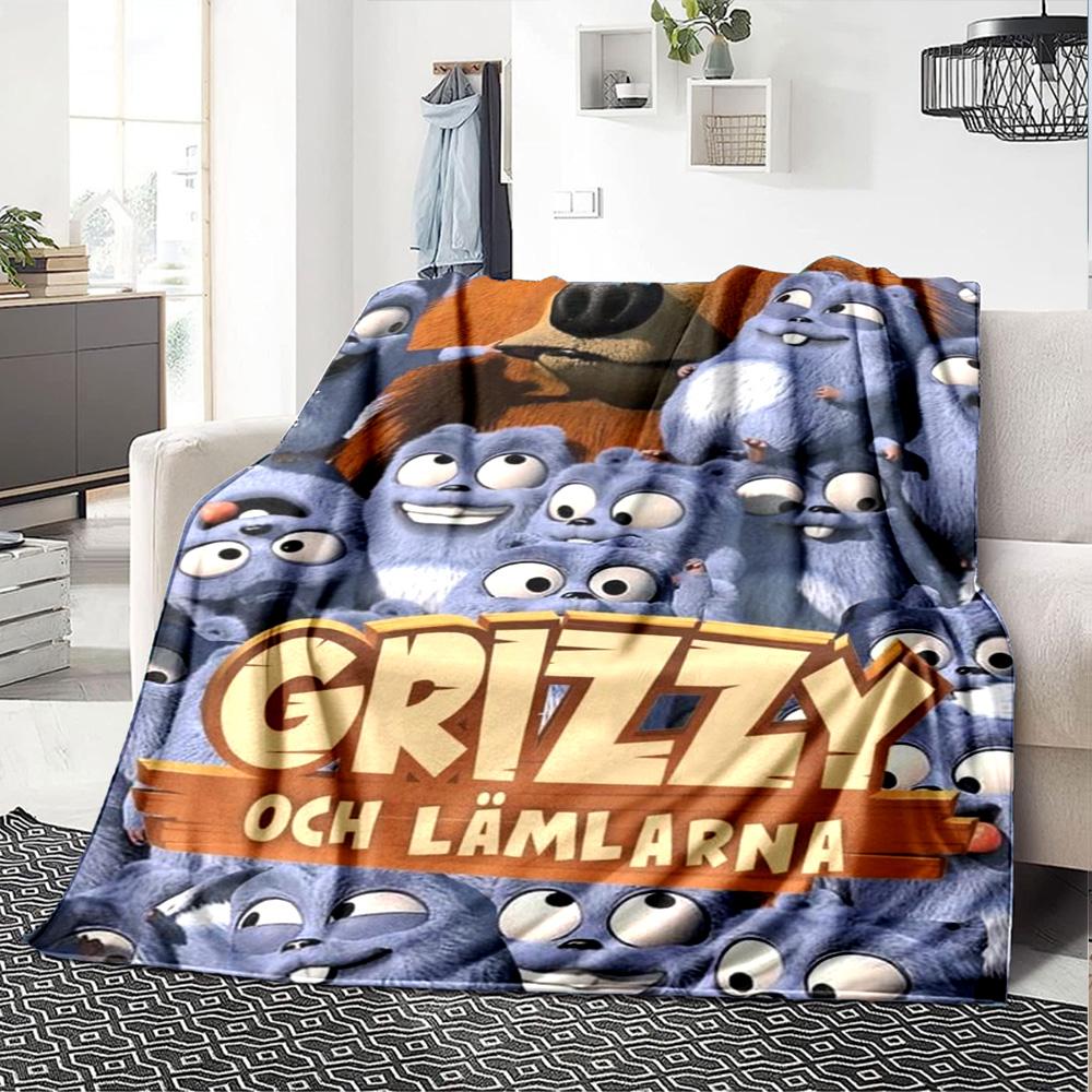 Grizzy & Lemmings Blanket Soft Warm Cozy Suitable for Chair Office Chair Bedding for All Seasons Modern Best Holiday Gift for Friends Family
