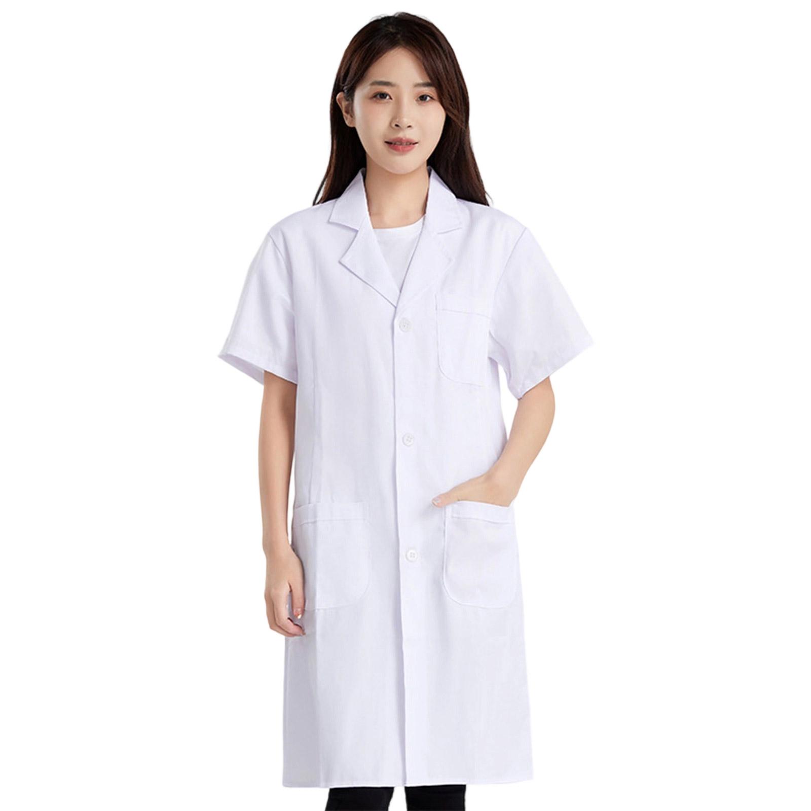 

Practical Easy Care Nurse Uniform Professional Fit Hospital Workwear Long Sleeve Blouse For Healthcare Staff XL