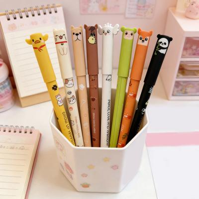 Süße Radierbare Stifte Cartoon Tier Gelstifte 0,7 mm Tinte Glatter Schreibstift