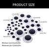Round Eyes Wobbly Eyes Plastic Craft Eyes for DIY Scrapbooking Toy Crafts