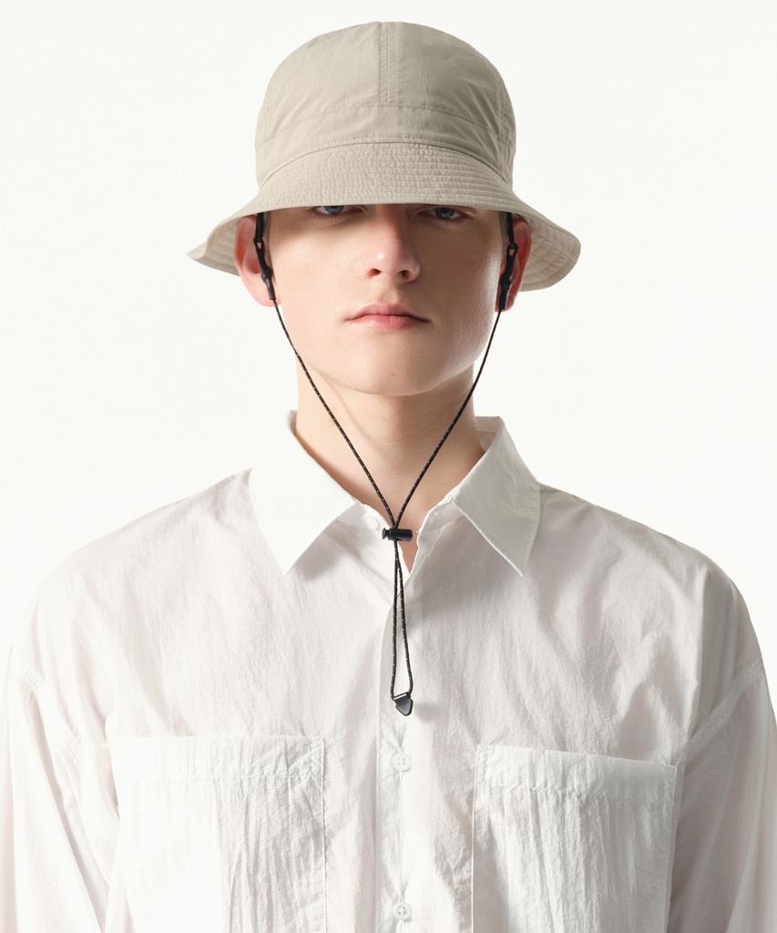 MUSINSA STANDARD [City Leisure] Desert Round Bucket Hat [Grayish Beige]