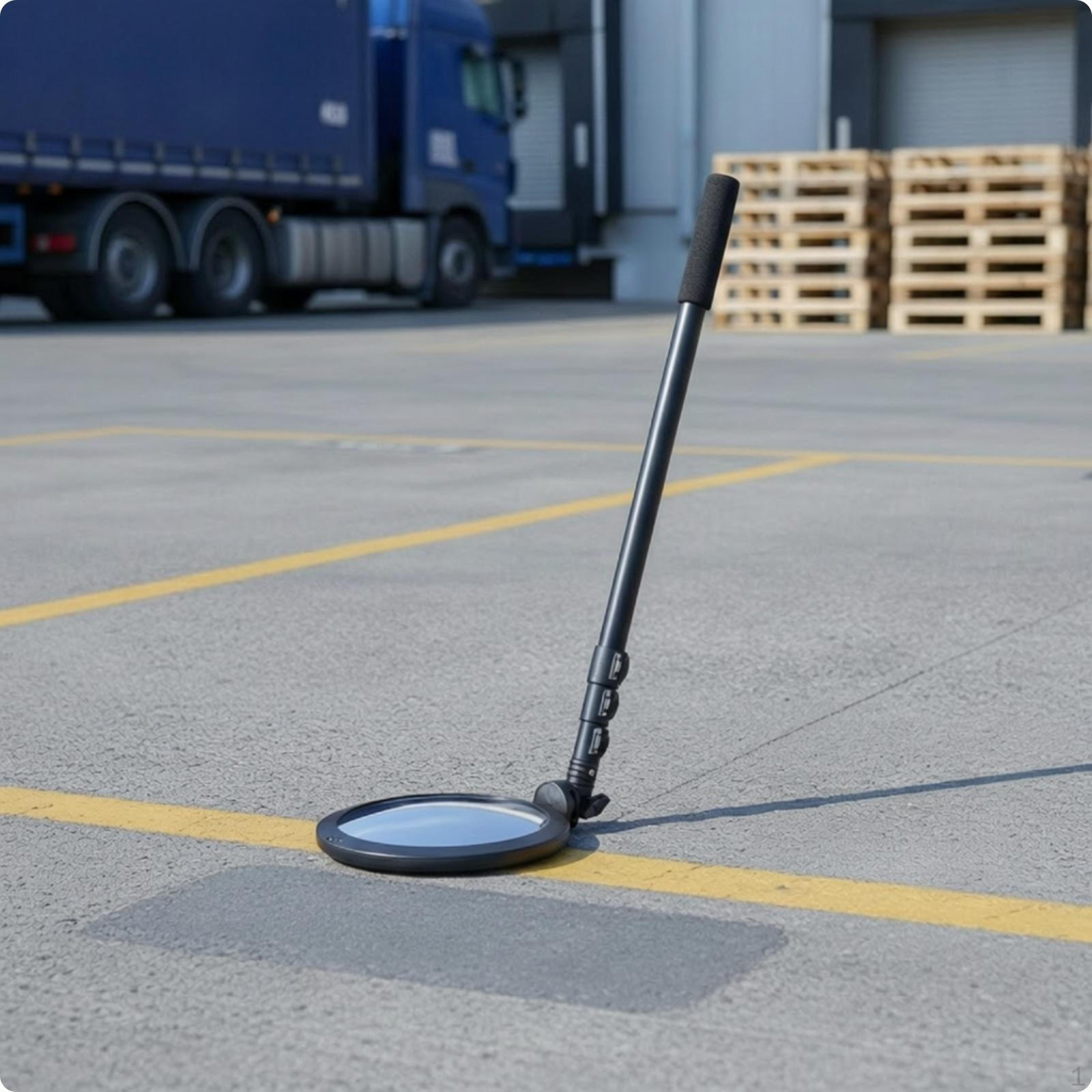 Apakšējā auto apskates spogulis, izliekts, grozāms