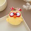 New Cartoon Owl Crochet Woolen Keychain Bag Car Keychain Charm Cute Woven Pendant