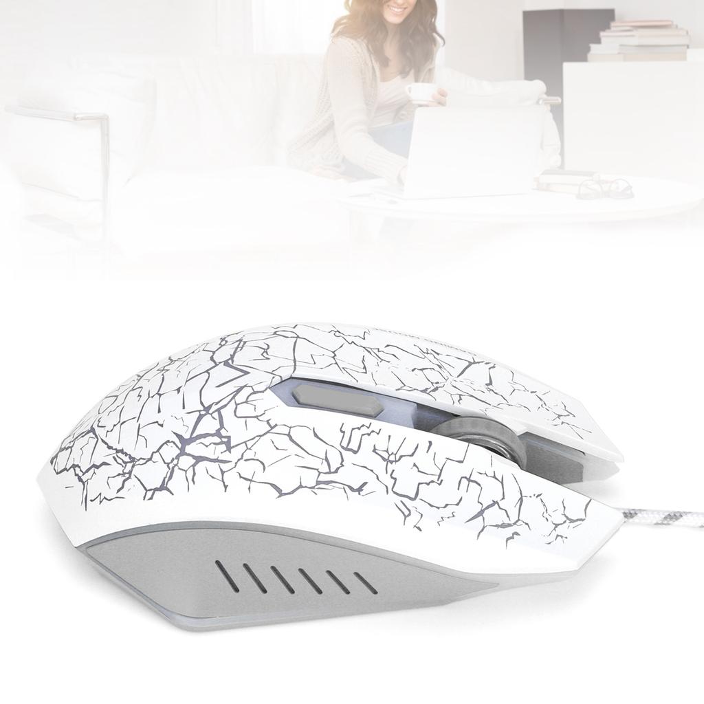 Wired Gaming Mouse USB Port Ergonomic 3200 DPI RGB Optical Computer Accessories