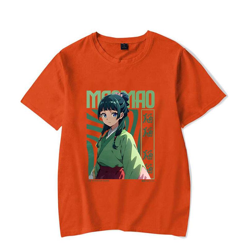 New Anime The Apothecary Diaries Maomao Print T-shirt Women Men Summer Casual Funny Short Sleeve Shirt Fashion Loose Tops