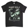 Neues Silent Hill 2 Schwarzes T-Shirt, Horror Survival Gaming Shirt