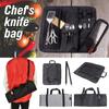 Chef Knife Roll Bag Foldable Professional Kitchen Knife Storage Pocket Outdoor Tool Bag Portable Picnic Knife Carrying Case