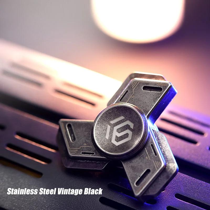 

Спиннер Fidget из сплава металла EDC ручные спиннеры для снятия стресса декомпрессионные игрушки для детей и взрослых забавные подарки чёрный