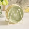 Cream Luxury Plate Bone Dish Household Food Grade Ceramic Snack Cake Dining Table Storage Decoration Ins