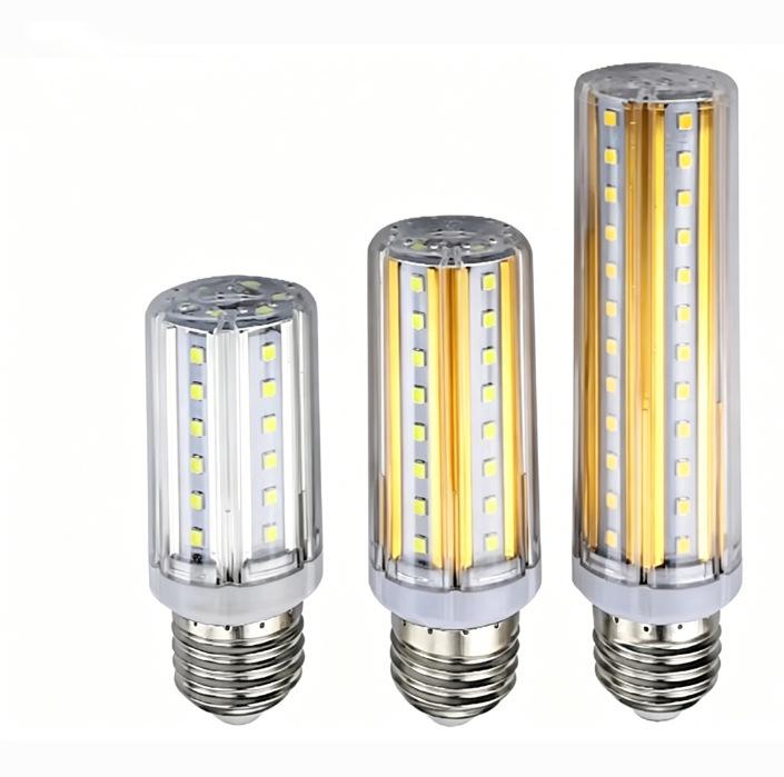 EnergieSparende LED Maiskolbenlampe mit Aluminiumgehäuse & Abdeckung, E27 Sockel für Innen-/Außenbeleuchtung