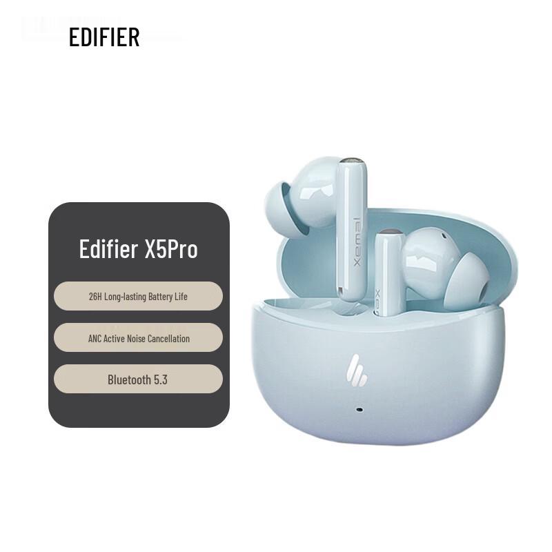 Edifier X5 Pro Wireless Noise-Cancelling Earbuds