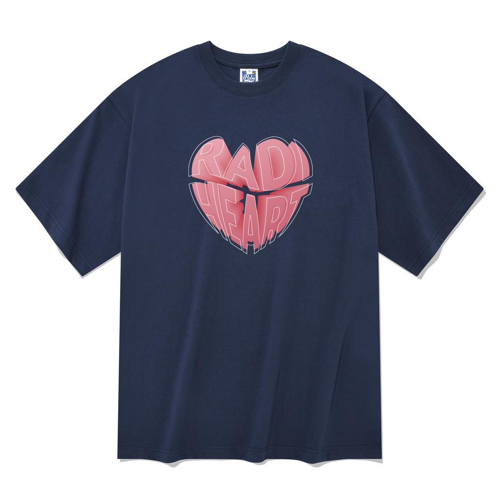 RADINEO Heart Balloon Short Sleeve T-Shirt Navy