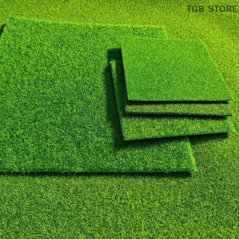 1/2PCS 15/30cm 3mm 5mm 8mm Thick Artificial Square Grass Mat Lawn Carpet DIY Project Model Scene Railway Layout Accessories