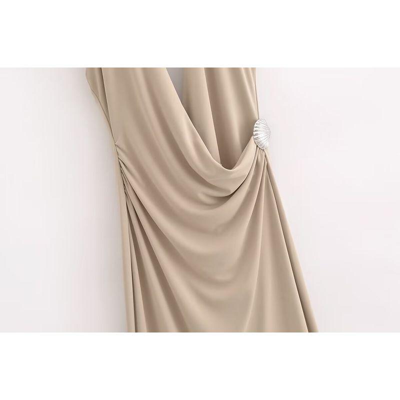 Kaslead New Arrival Women's Clothing Fashion Style Fashion Silm Shell Decoration Camisole Dress 8338247