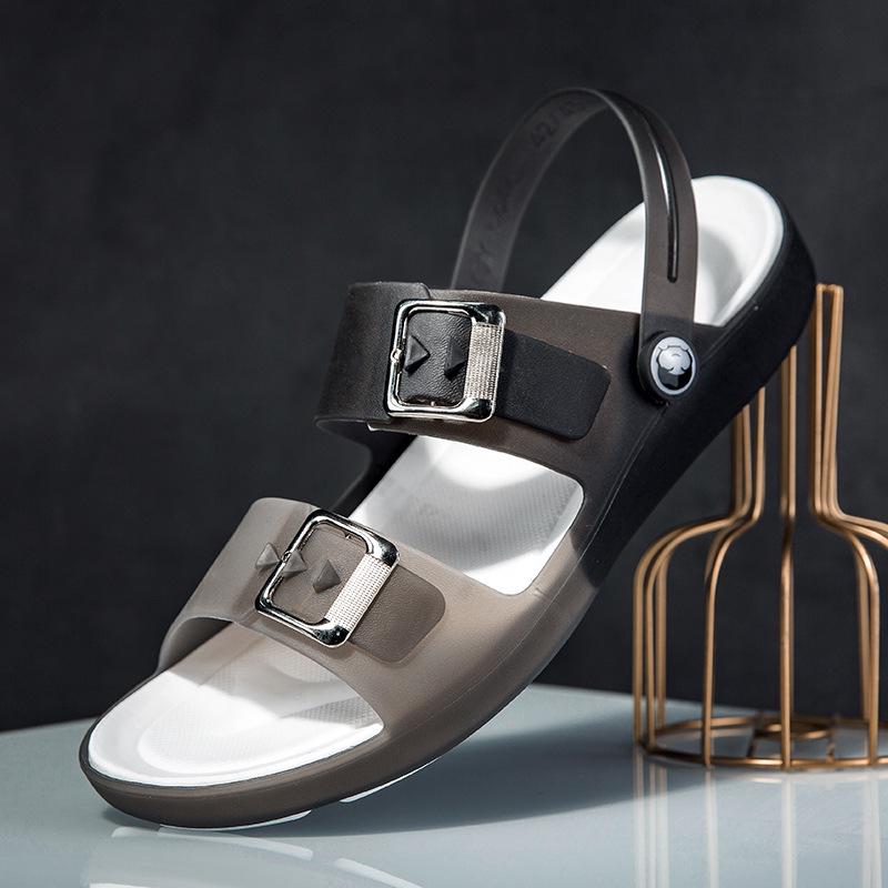 

Мужские летние сандалии на толстой подошве с закрытым носком для улицы и пляжа 2024 40 чёрный