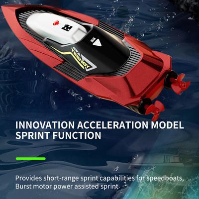 4DRC S5 Remote Control Boat 2.4GHz Remote Control Ship Double Propeller Motor Power Stunt