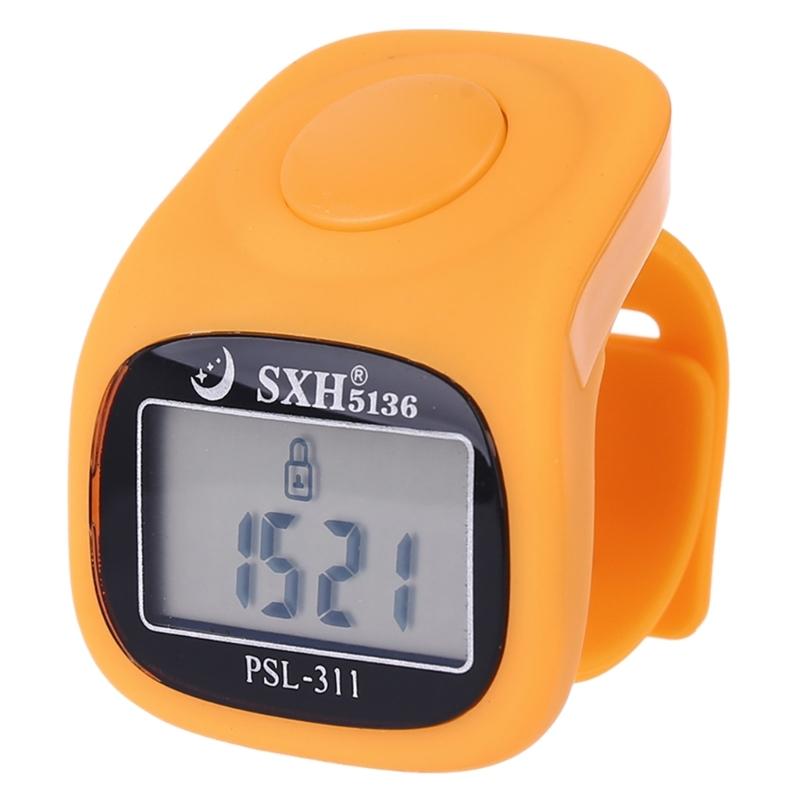 Tally Finger Counter Digital Finger Counter with LED Light Electronic Digital Hand Tally Counter for Muslim Prayer