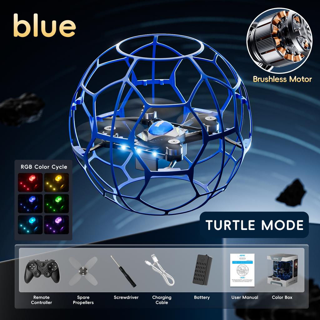 2026 V51 Professional Football RC Drone for Competition WiFi Fpv Helicopter Brushless Fixed Height RC Flying Ball Toys Gifts 4DRC with Lights