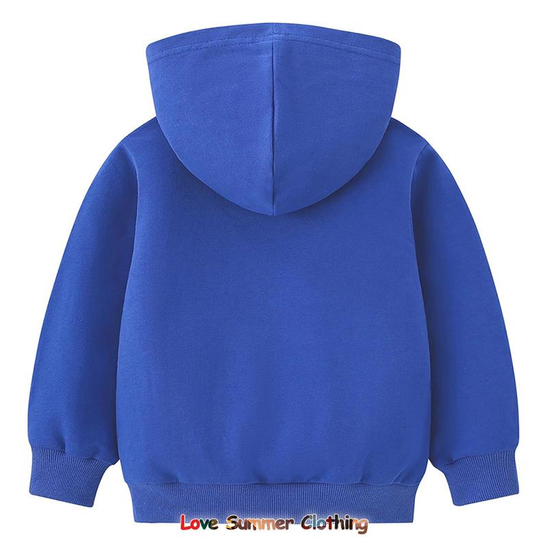 Herbst Neuheiten Einfarbig Kinder Hoodie Pullover Hoodie Regenbogenfarben Kinder Pullover Hoodie Alter 4-14 Atmungsaktives Polyester Mädchenbekleidung Langarm