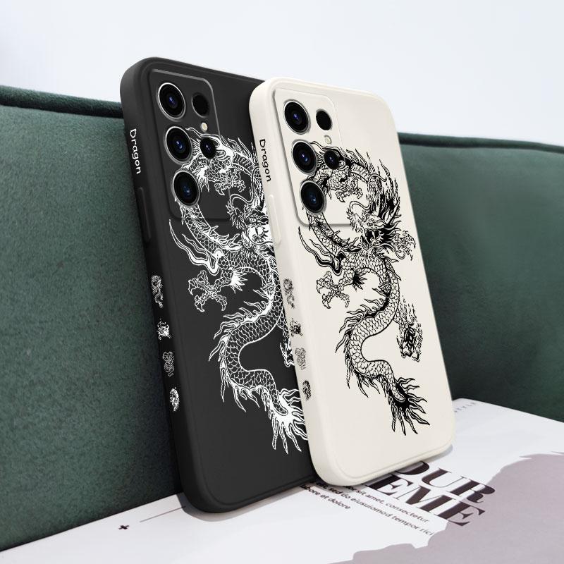 Dragon phone case for Samsung Galaxy S24 S23 S22 S21 S20 note 10 20 ultra plus fe A73 A72 A71 A55 A54 A53 A52 A51 back cover