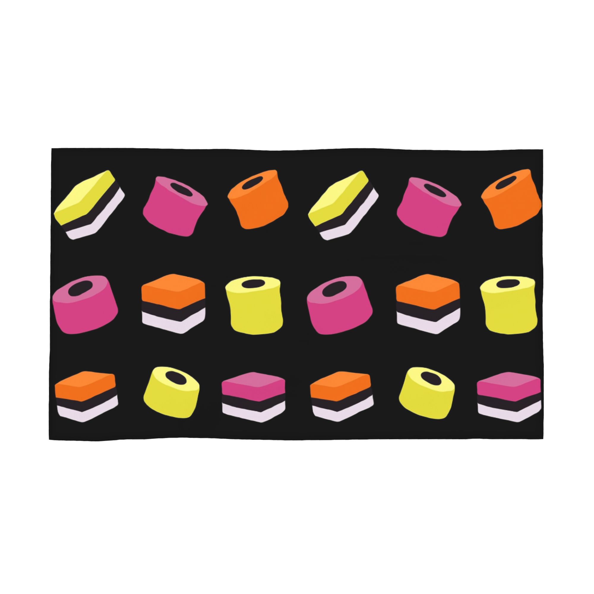 

Liquorice Allsorts Sweets Soft Face Towel Quick Dry Pool Bath Cotton Towels Breathable W40*H60(CM)