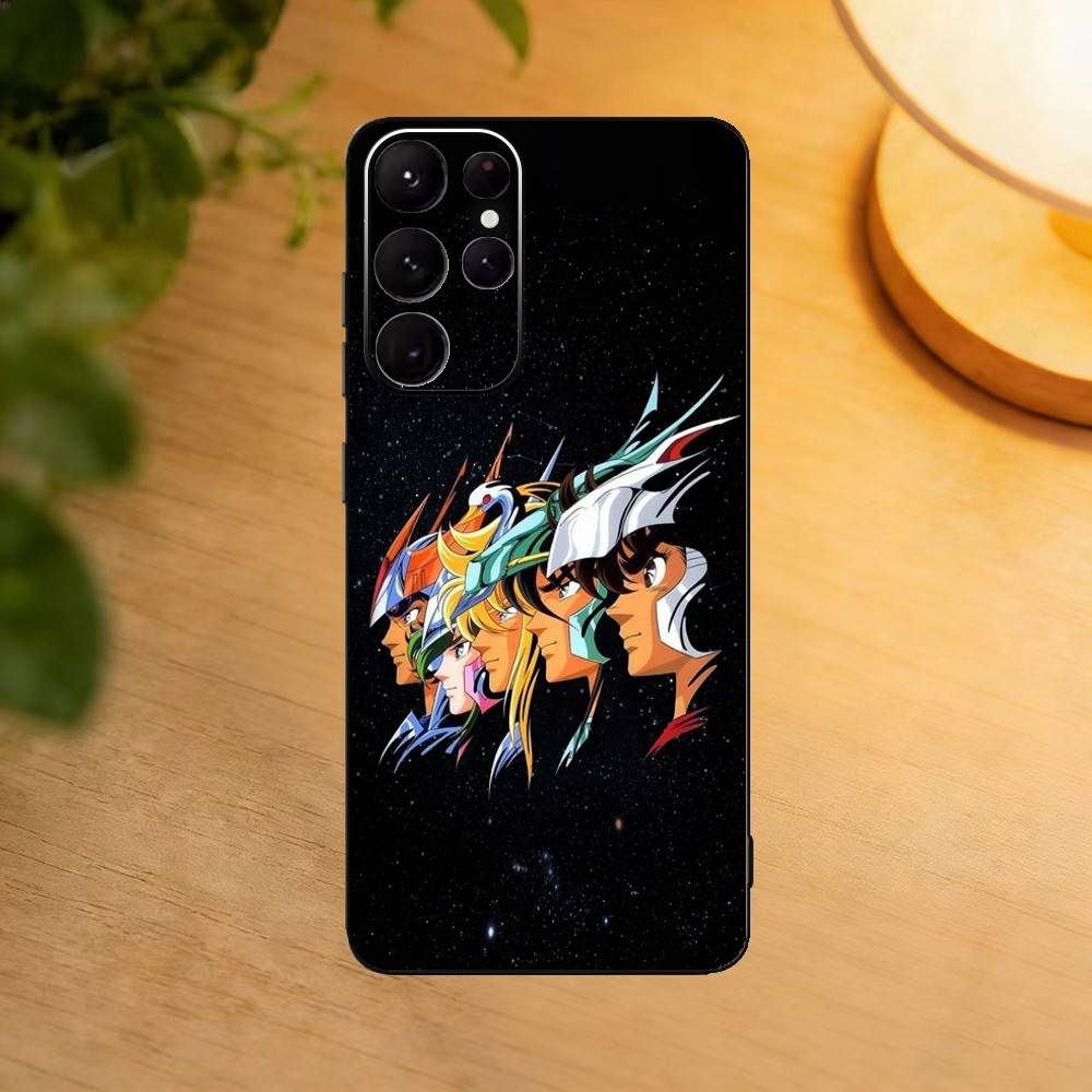 S-Saint Anime S-SeiyaS phone Case For Samsung S25,24,21,22,23,30,Ultra,20,Plus,Fe,Lite,Note Soft Black Cover