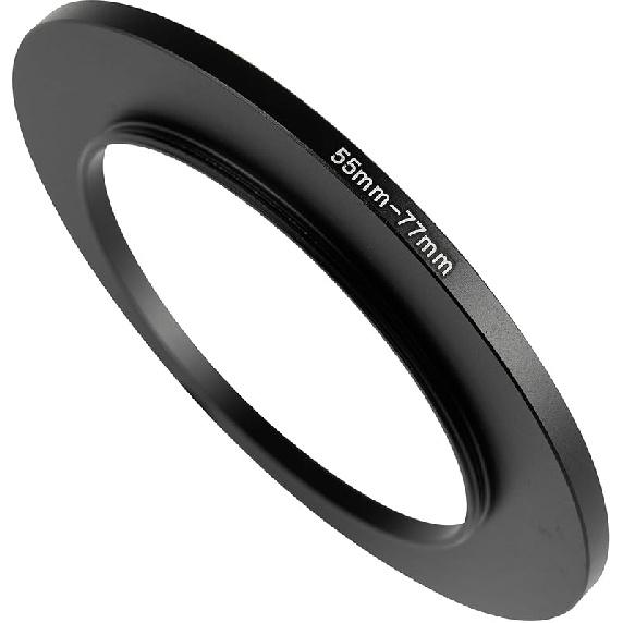 72-77mm Metal Step-Up/Down Ring Adapter Compatible with Mirrorless Cameras DSLR Lens, UV CPL ND Filter Thread Converter, Black