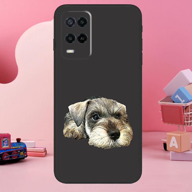 Miniature Schnauzer Dog Art Case For Oppo A98 A78 A18 A38 A58 A60 A80 A40 A77 A57 A17 A74 A54 A94 A96 A76 A16 A15 A5 Pro
