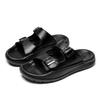 Metal Buckle Summer Men's Slippers Indoor Outdoor Half Drag Sandals Beach Comfortable Soft Slides Casual Shoes Wading Aqua Shoes