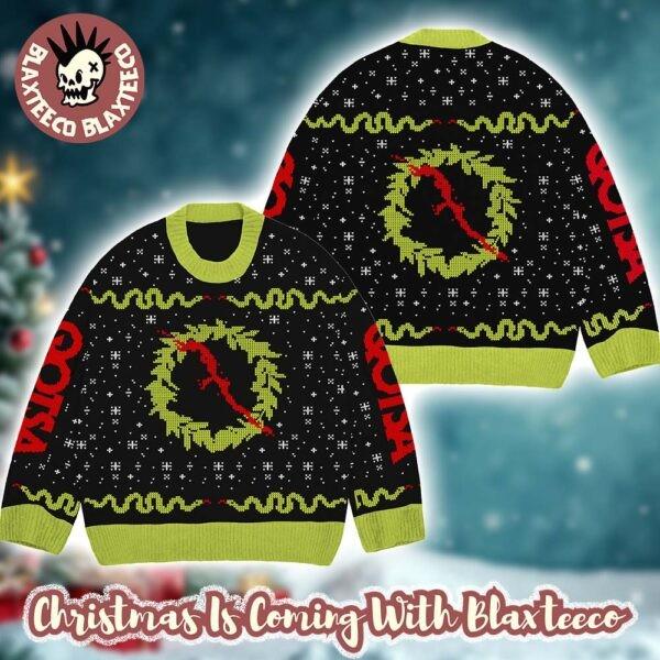 

Queens Of The Stone Age Q Wreath Holiday Christmas Sweater Unisex T-Shirt M