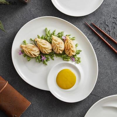 Kreative Wolke Form Keramik Spirale Essteller Dessertteller Snackteller Restaurant Molekulare Küche Spezialgeschirr