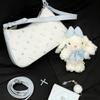 New Disney Stitch PVC Handbag, Crossbody Bag, Shoulder Bag Women's Light Blue BMK-72829L
