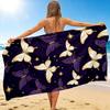 1Pc Butterflies Night Sky Beach Towel, Quick Dry, Multi-Use for Beach Pool Gym Yoga Home Travel, Christmas, Halloween, Xmas Gift M928271
