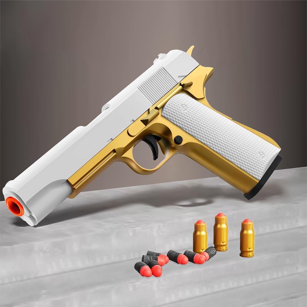 Soft Bullet Colt M1911 Toy Gun Pistol Toys Cheap Cool Realistic Look Real Hand Guns For Kids Shooting Game Birthday Gift