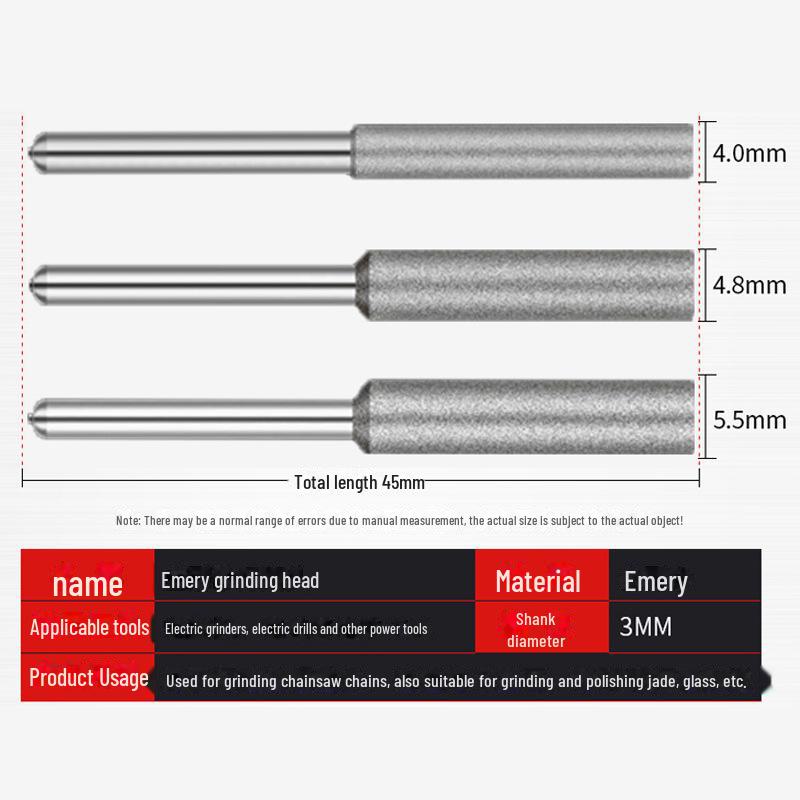 

Алмазная масляная заточная головка для пильных цепей для электрических пил Diamond 4.0mm grinding head