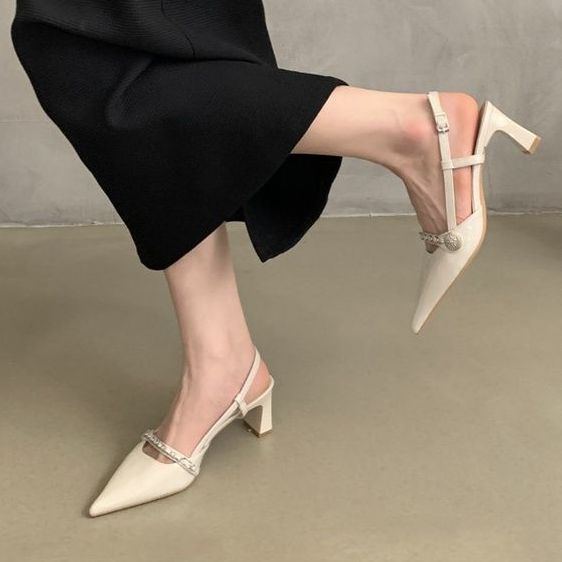 

Французский вечерний бриз темперамент острый носок высокий каблук женские сандалии женская летняя одежда нежные феи толстый каблук пустые одинарные туфли 40