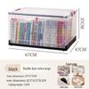 Foldable Transparent Double Door Storage Box